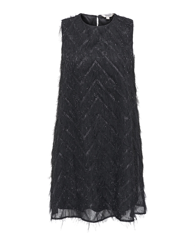  Only - ONLFaye Life Feather Kjole - Black